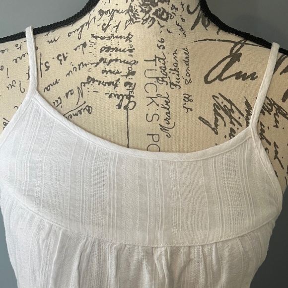 Adorable White Sim & Sam Sleeveless Sundress, Like New, Small - Picture 2 of 6